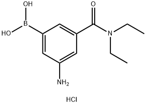 3-Amino-5-(diethylcarbamoyl)phenylboronic acid, HCl Structure