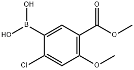 Methyl 5-borono-4-chloro-2-methoxybenzoate Structure
