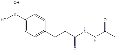 4-(3-(2-ACETYLHYDRAZINYL)-3-OXOPROPYL)PHENYLBORONIC ACID,957066-08-9,结构式