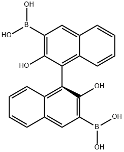 (S)-2,2-DIHYDROXY-1,1-BINAPHTHALENE-3,3-DIBORONIC ACID, 957111-27-2, 结构式