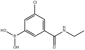 N-ETHYL 3-BORONO-5-CHLOROBENZAMIDE,957120-49-9,结构式