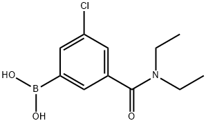 3-Chloro-5-(diethylcarbamoyl)phenylboronic acid Structure