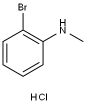 2-ブロモ-N-メチルアニリン塩酸塩 化学構造式