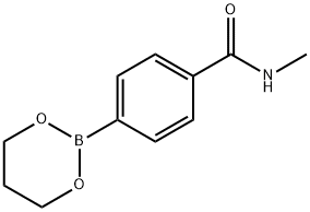 4-(1,3,2-ジオキサボロラン-2-イル)-N-メチルベンズアミド 化学構造式