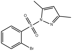 1-(2-BROMOPHENYLSULFONYL)-3,5-DIMETHYL-1H-PYRAZOLE, 957120-77-3, 结构式
