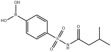 4-(N-(3-Methylbutanoyl)sulfamoyl)phenylboronic acid 化学構造式