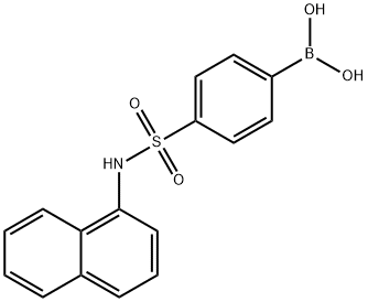 4-(N-Naphthalen-1-ylsulfamoyl)phenylboronic acid Struktur
