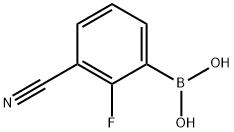 3-Borono-2-fluorobenzonitrile Struktur