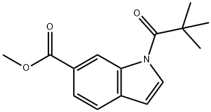 N-BOC-1H-吲哚-6-羧酸甲酯, 957127-83-2, 结构式