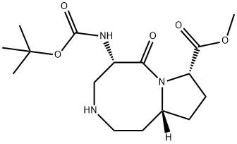 (5S,8S,10aR)-Methyl 5-(tert-butoxycarbonylaMino)-6-oxodecahydropyrrolo[1,2-a][1,5]diazocine-8-carboxylate|(5S,8S,10AR)-5-((叔丁氧基羰基)氨基)-6-氧代十氢吡咯并[1,2-A][1,5]二氮杂辛-8-羧酸甲酯