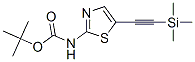 Carbamic  acid,  N-[5-[2-(trimethylsilyl)ethynyl]-2-thiazolyl]-,  1,1-dimethylethyl  ester Structure