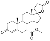 (7a,17a)-17-羟基-3-氧代-孕甾-4,9(11)-二烯-7,21-二羧酸 gamma-内酯甲酯, 95716-70-4, 结构式