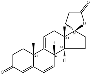 17-羟基-3-氧代孕甾-4,6,9-三烯-21-羧酸 GAMMA-内酯 结构式