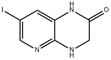 7-ヨード-3,4-ジヒドロピリド[2,3-B]ピラジン-2(1H)-オン 化学構造式