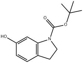 1H-INDOLE-1-CARBOXYLIC ACID,2,3-DIHYDRO-6-HYDROXY-,1,1-DIMETHYLETHYL ESTER Structure