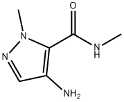 4-氨基-2-甲基-2H-吡唑-3-甲酸甲基酰胺,957261-73-3,结构式