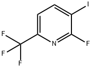 2-氟-3-碘-6-(三氟甲基)吡啶 结构式