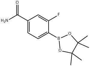 3-Fluoro-4-(tetraMethyl-1,3,2-dioxaborolan-2-yl)benzaMide Structure
