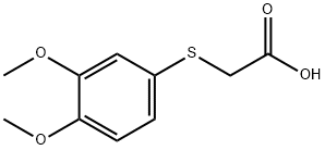 2-(3,4-二甲氧基苯基硫代)乙酸, 95735-63-0, 结构式