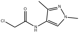 2-氯-N-(1,3-二甲基-1H-吡唑-4-基)乙酰胺 结构式