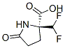 Proline, 2-(difluoromethyl)-5-oxo- (9CI) Structure