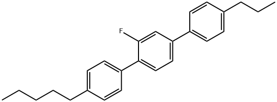 1,1':4',1''-TERPHENYL, 2'-FLUORO-4-PENTYL-4''-PROPYL- Structure