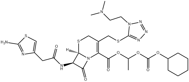 盐酸头孢替安酯, 95761-91-4, 结构式