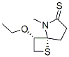 1-Thia-5-azaspiro[3.4]octane-6-thione,3-ethoxy-5-methyl-,cis-(9CI) 结构式