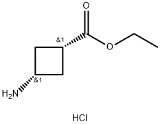 cis-3-Aminocyclobutanecarboxylic  acid  ethyl  ester  hydrochloride Structure