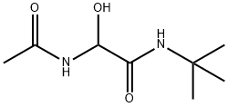 Acetamide,  2-(acetylamino)-N-(1,1-dimethylethyl)-2-hydroxy- Struktur