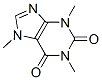 1,3,7-trimethylpurine-2,6-dione Structure