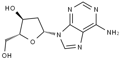 2-脱氧腺苷,958-09-8,结构式