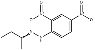 ETHYL METHYL KETONE 2,4-DINITROPHENYLHYDRAZONE Structure