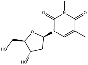 3-メチルチミジン 化学構造式