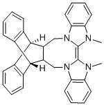 958004-04-1 (12A,18A)-5,6,12,12A,13,18,18A,19八氢5,6二甲基13,18[1',2']亚苯基双苯并咪唑[1,2-B:2',1'-D]苯并[I][2.5]二氮芳辛钾三氟甲磺酸加和物