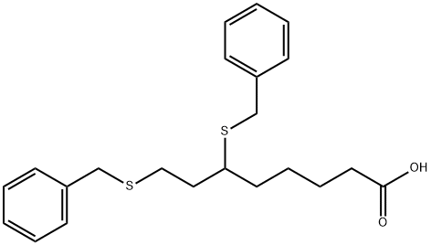 6,8-双(苄硫基)辛酸 结构式