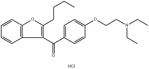 Dideiodo AMiodarone Hydrochloride Structure
