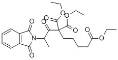 ETHYL-6,6-DICARBETHOXY-7-OXO-8-PHTHALIMIDOPELARGONAT 化学構造式