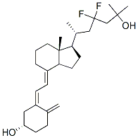 23,23-difluoro-25-hydroxyvitamin D3 Structure