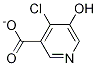4-CHLORO-5-HYDROXYPYRIDINE-3-CARBOXYLATE Struktur