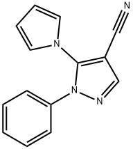 1-PHENYL-5-(1H-PYRROL-1-YL)-1H-PYRAZOLE-4-CARBONITRILE Struktur