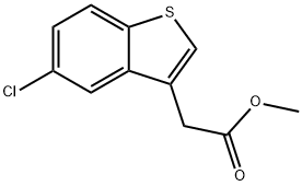 2-(5-氯苯并[B]噻吩-3-基)乙酸甲酯 结构式