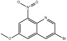 3-Bromo-6-methoxy-8-nitroquinoline Structure