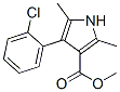 1H-Pyrrole-3-carboxylicacid,4-(2-chlorophenyl)-2,5-dimethyl-,methylester(9CI) Structure