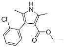1H-Pyrrole-3-carboxylicacid,4-(2-chlorophenyl)-2,5-dimethyl-,ethylester(9CI) 结构式