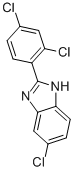 5-CHLORO-2-(2,4-DICHLOROPHENYL)-BENZIMIDAZOLE Structure