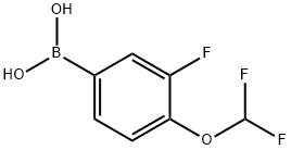 4-difluoromethoxy-3-fluoro-benzeneboronic acid Structure