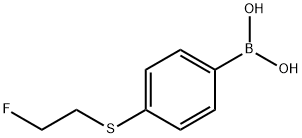 4-(2-Fluoro-ethylsulfanyl)-benzeneboronic acid
 Structure