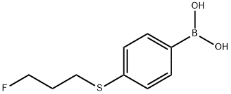 4-(3-Fluoro-propylsulfanyl)-benzeneboronic acid
 Structure