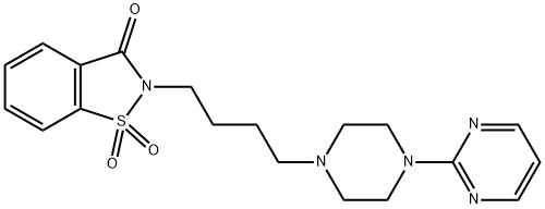 イプサピロン  化学構造式